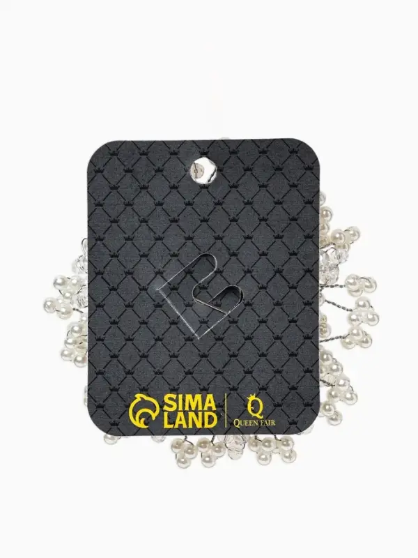 Брошь &laquo;Жемчуг. Цветок&raquo;, белая в серебре