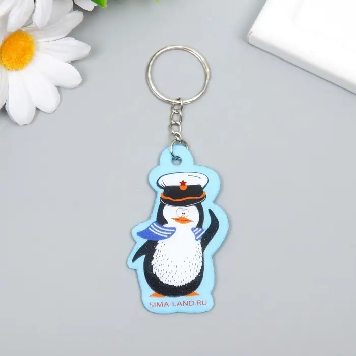 Брелок для ключей на кольце «Пингвин-морячок», EVA, 3.8×6.5 см Брелок для ключей на кольце «Пингвин-морячок», EVA, 3.8×6.5 см