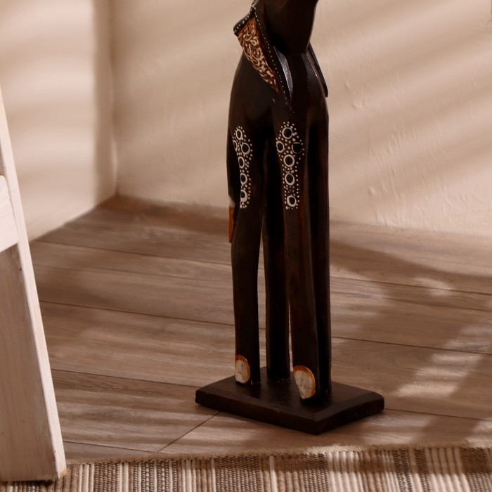 Сувенир дерево Сувенир дерево "Слон хобот вверх резной" выс. 60 см