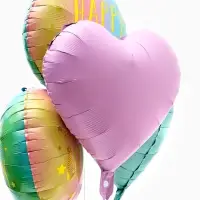 Воздушные шары фольгированны "Happy birthday", набор 5 штук