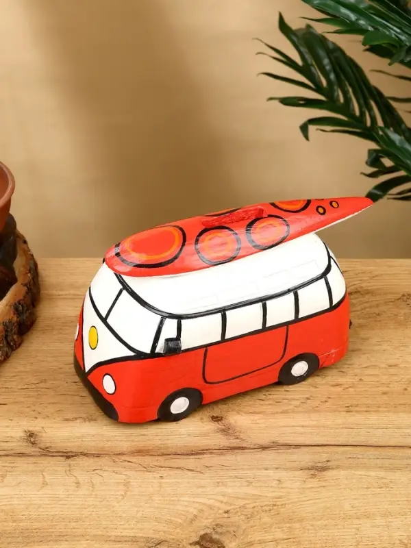 Копилка «Микроавтобус», 24×12×13.5 см, дерево, красный Копилка «Микроавтобус», 24×12×13.5 см, дерево, красный