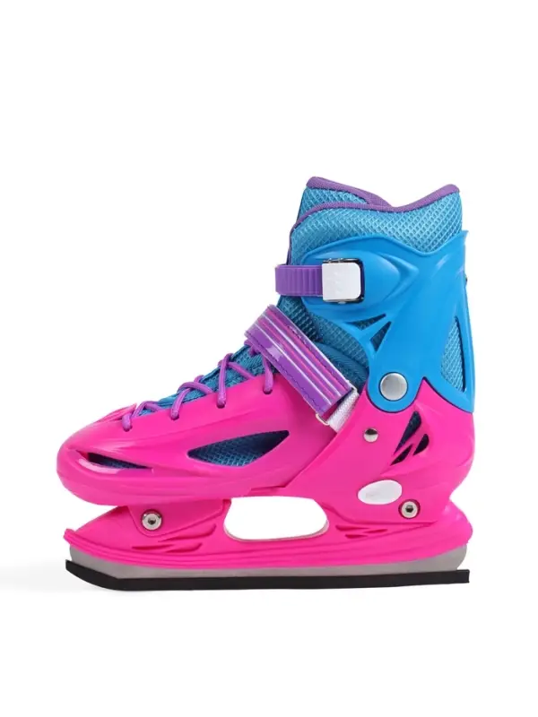 Коньки детские раздвижные BlackAqua, р. 30-33, для фитнеса, с роликовой платформой, мультиколор