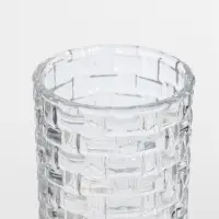 Ваза для цветов &laquo;Шерри&raquo;, кирпичики, 23.5&times;9.5 см, стекло, прозрачная