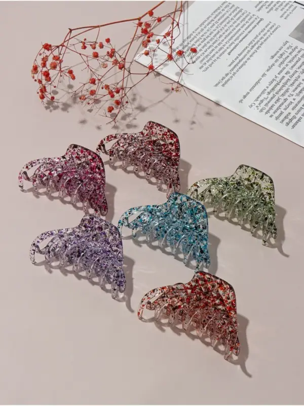 Крабик для волос &laquo;Бетуль&raquo;, трапеция, 9 см, МИКС