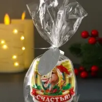 Свеча новогодняя "Подкова. Счастья" 6х2,8х6 см