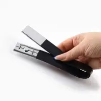 Подхват для штор из кожзаменителя, 35&times;2.5 см, чёрный