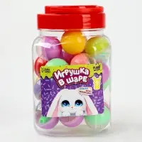Игрушка - сюрприз «Зайчик», в банке, 30 шт., МИКС