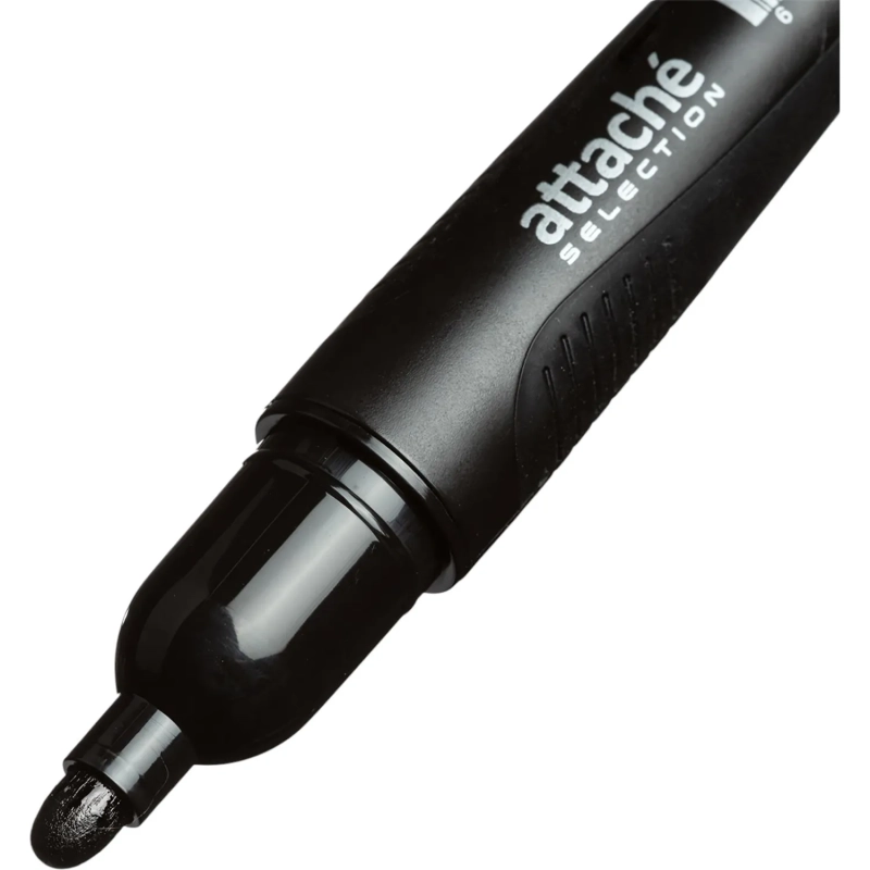 Маркер перманентный Attache Selection Pegas черный, 2-5мм