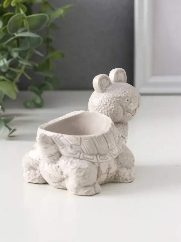 Фигура с подставкой для мелочей «Черепаха», 7.5×10×6 см, под камень