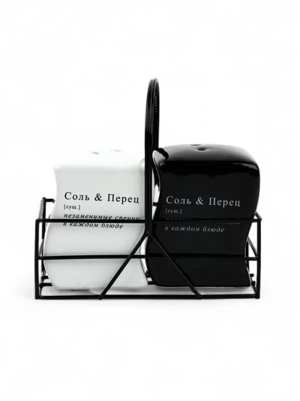 Солонка и перечница &laquo;Соль и перец&raquo;, 100 мл