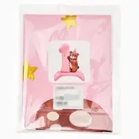 Воздушный шар фольгированный 32" "Цифра 1 с мишкой"  цвет розовый, под воздух