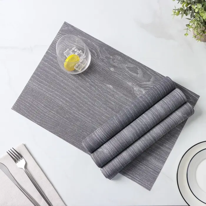 Салфетки сервировочные на стол Доляна &laquo;Дерево&raquo;, 4 шт., 45&times;30 см, серые