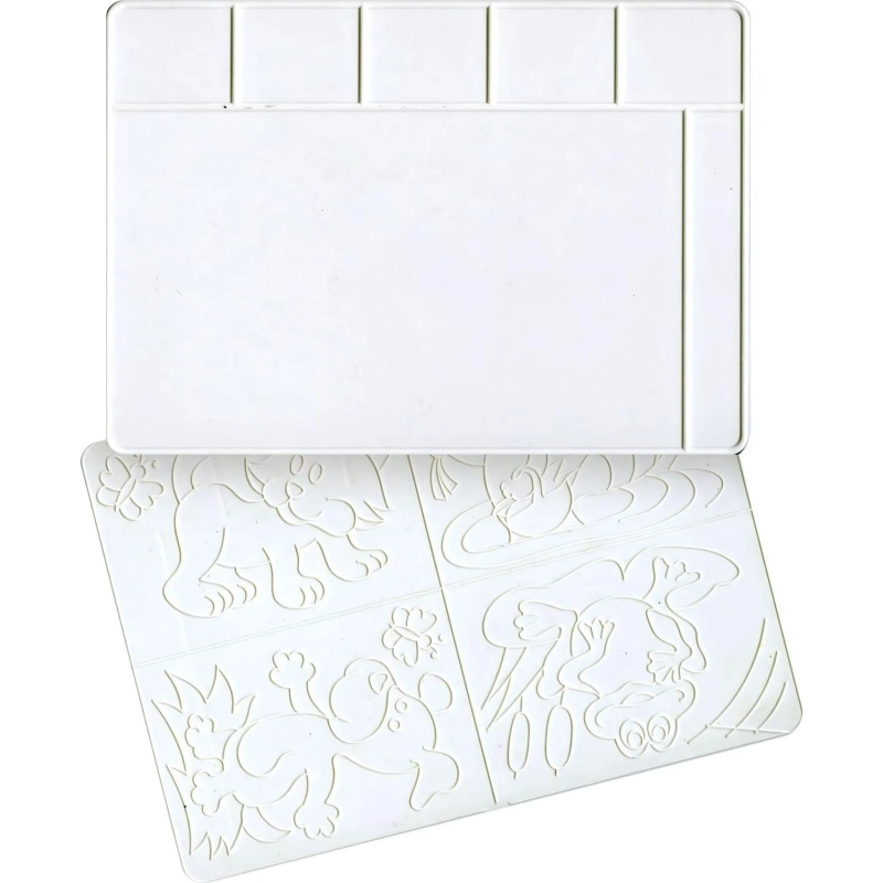 Доска для лепки 3,А4,с раздел.ячейками,для пластилина