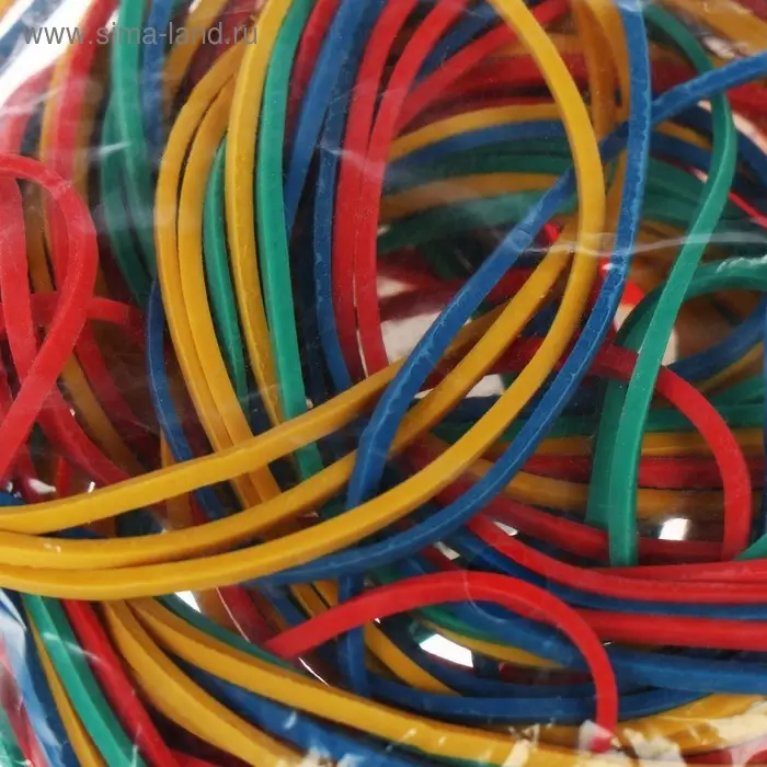 Банковская резинка 50 г, Attomex, диаметр 60 мм, МИКС