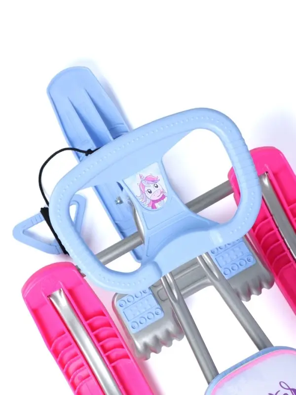 Снегокат &laquo;Тимка спорт 1+&raquo; с единорогом, голубой, розовый, ТС1-М/ЕР Nika Kids