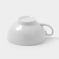 Чашка Дулевский фарфор &laquo;Рубин&raquo;, 220 мл, d=10.2 см, белая