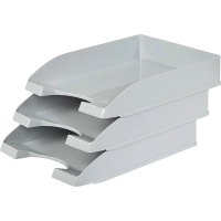 Лоток горизонтальный Attache Line серый 340х255х63мм