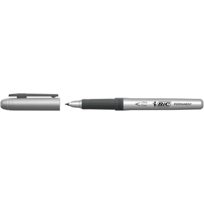 Перманентный маркер, BIC узел 0.8 мм, цвет черный Перманентный маркер, BIC узел 0.8 мм, цвет черный