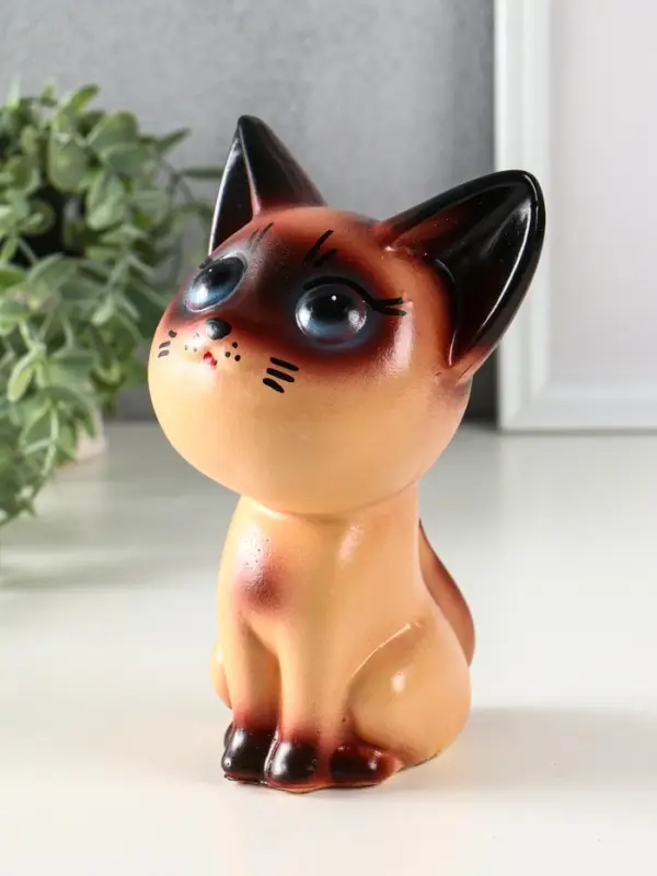 Копилка "Котёнок сиамский", 19,5х12х12,5 см