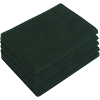 Набор полотенец махровых без бордюр 440 г/м2, 50х90 т.зелен, 5шт
