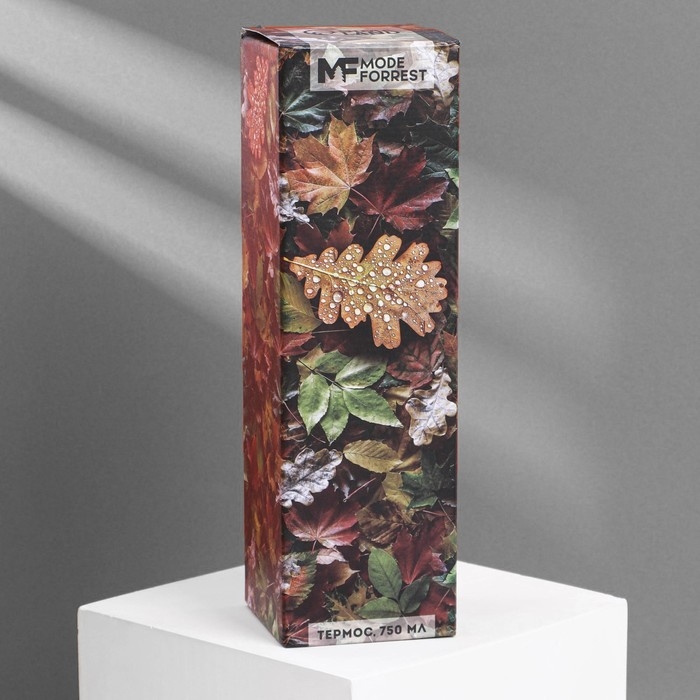 Термос «Листья» в кожзаме, MODE FORREST, 750 мл, время сохранения тепла 16-18 ч Термос «Листья» в кожзаме, MODE FORREST, 750 мл, время сохранения тепла 16-18 ч