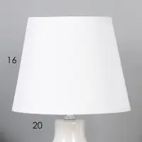 Лампа настольная E27 40Вт "Гранат" беж перламутр 20х20х32,5 см