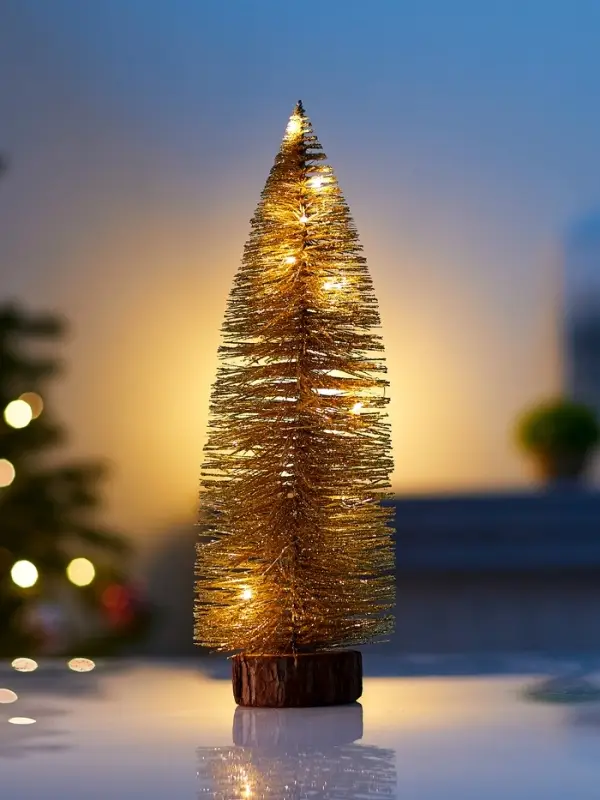 Фигура светодиодная «Ёлка золотистая» 30 см, 20 LED, от батареек AG13×3, свечение тёплое белое Фигура светодиодная «Ёлка золотистая» 30 см, 20 LED, от батареек AG13×3, свечение тёплое белое