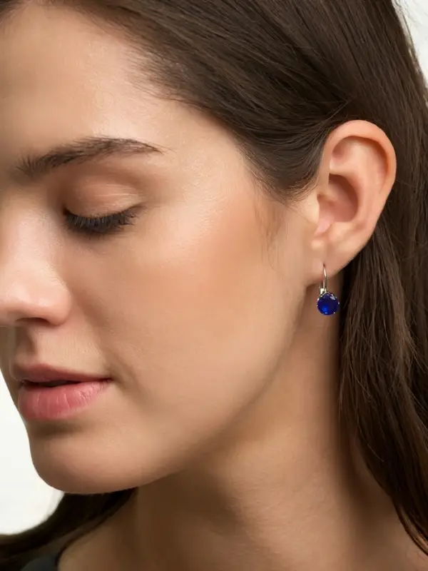 Серьги со стразами &laquo;Конфетти&raquo;, каникулы круг, цвет МИКС в серебре