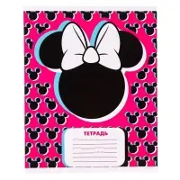 Тетрадь в линейку 24 листа, 4 вида МИКС, обложка мелованный картон, «Минни Маус» Тетрадь в линейку 24 листа, 4 вида МИКС, обложка мелованный картон, «Минни Маус»