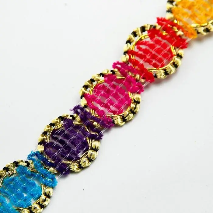 Тесьма «Многоцветная волна», ширина 2.5 см, 1 м Тесьма «Многоцветная волна», ширина 2.5 см, 1 м