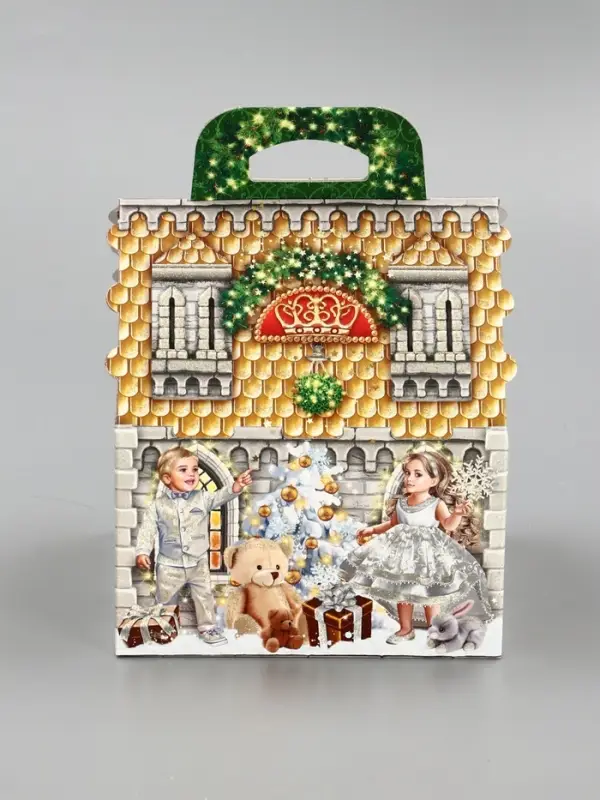 Подарочная новогодняя коробка «Новогодний шарм», для сладких подарков, 16×16×22 см Подарочная новогодняя коробка «Новогодний шарм», для сладких подарков, 16×16×22 см