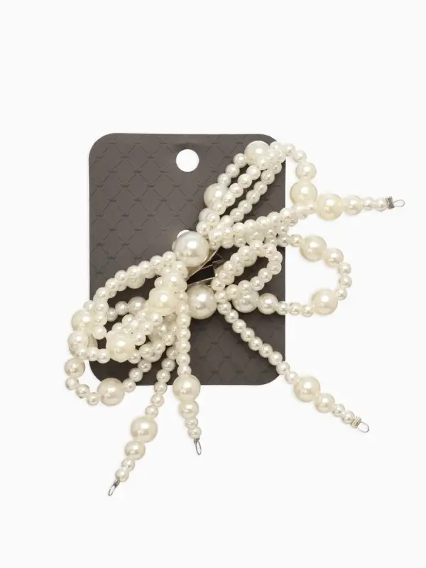 Обвес на штаны  Обвес на штаны "Бантики", цвет белый в серебре