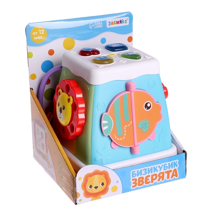 Музыкальная развивающая игрушка «Бизикубик», звуковые и световые эффекты