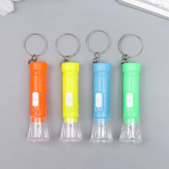 Фонарик свет на кольце  Фонарик свет на кольце "Точки" HC-107 МИКС 6,5х2,3х2,3 см