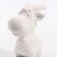 Фигурка декоративная &laquo;Коза-Дереза&raquo;, неокрашенная, 6.4&times;10 см, белая