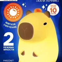 Ночник ZABIAKA &laquo;Капи ночник&raquo;, 2 режима работы, от USB