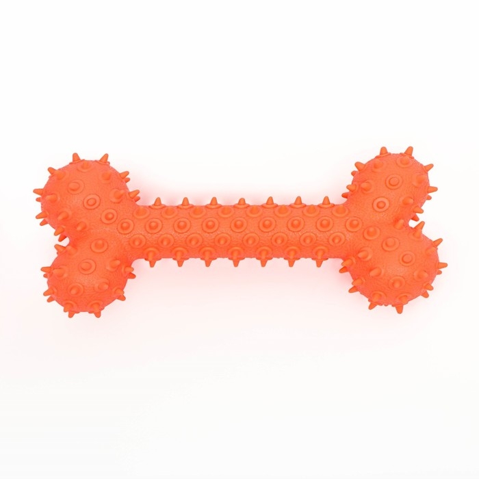 Игрушка-зубочистка для собак Пижон Premium Игрушка-зубочистка для собак Пижон Premium "Кость", 15 х 5,5 см, оранжевая