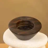 Подсвечник "Каменная башня" камень 10х10х13 см, цв. бежевый