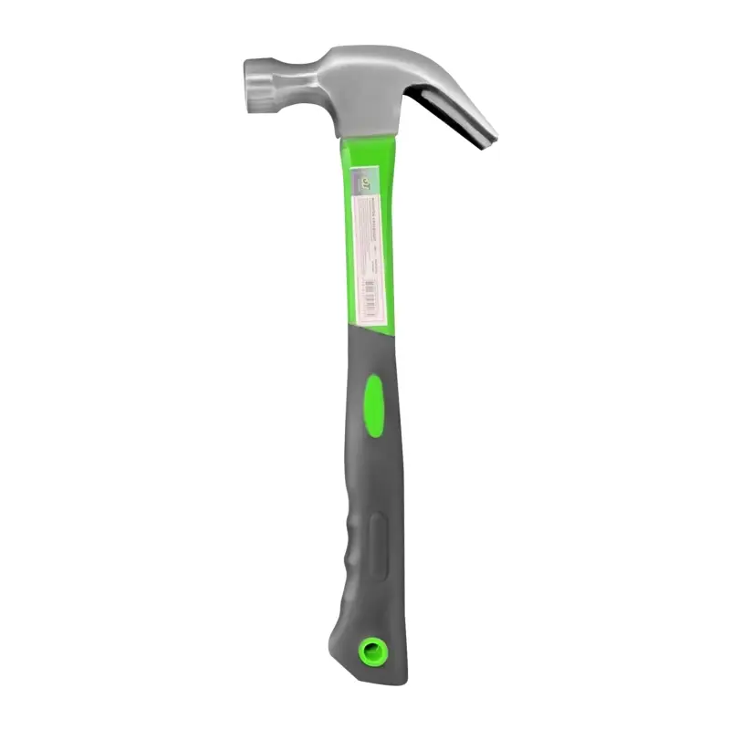 Молоток-гвоздодер 480 г с фиберглассовой рукояткой JT MHPJ480