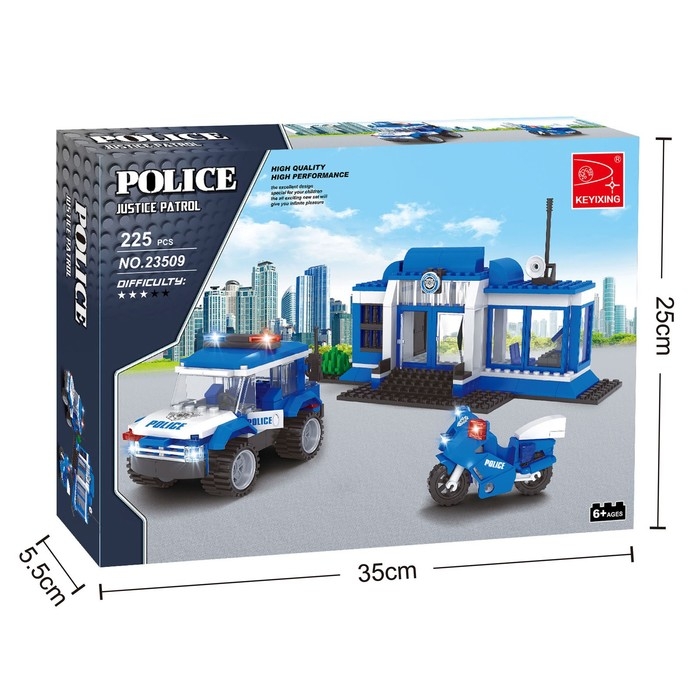 Конструктор Полиция «Полицейский участок», 231 деталь Конструктор Полиция «Полицейский участок», 231 деталь