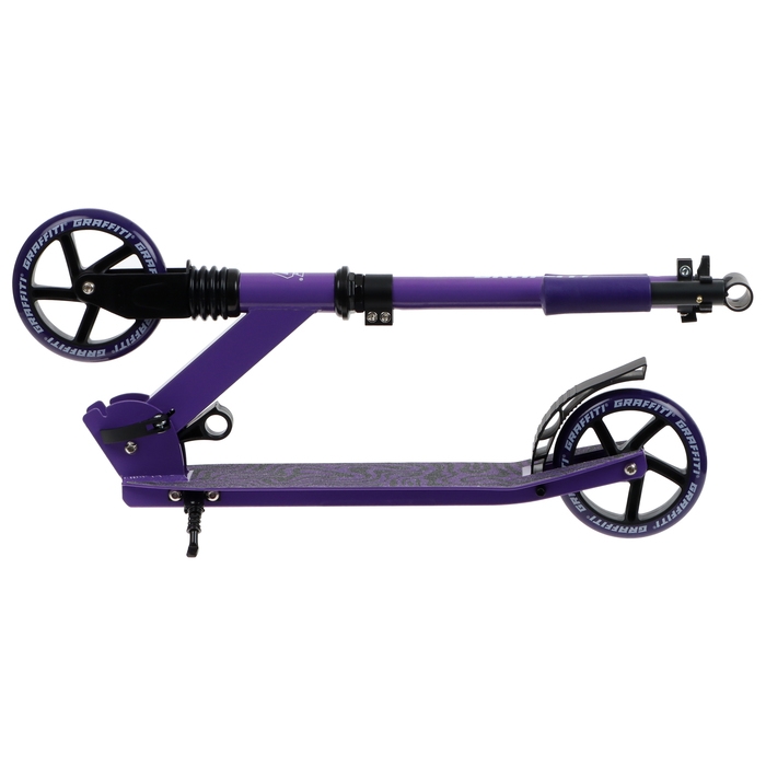 Самокат городской GRAFFITI Comfort Lux 145, колёса PU 145 мм, с передним амортизатором, ABEC 9 Carbon Самокат городской GRAFFITI Comfort Lux 145, колёса PU 145 мм, с передним амортизатором, ABEC 9 Carbon