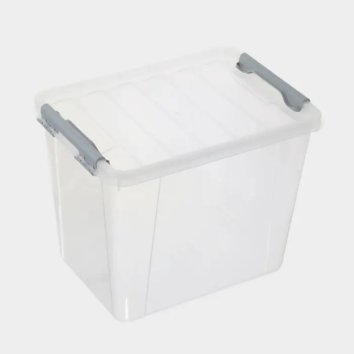 Контейнер для хранения с крышкой, 25 л, 41&times;29.5&times;31.2 см, пластик, прозрачный