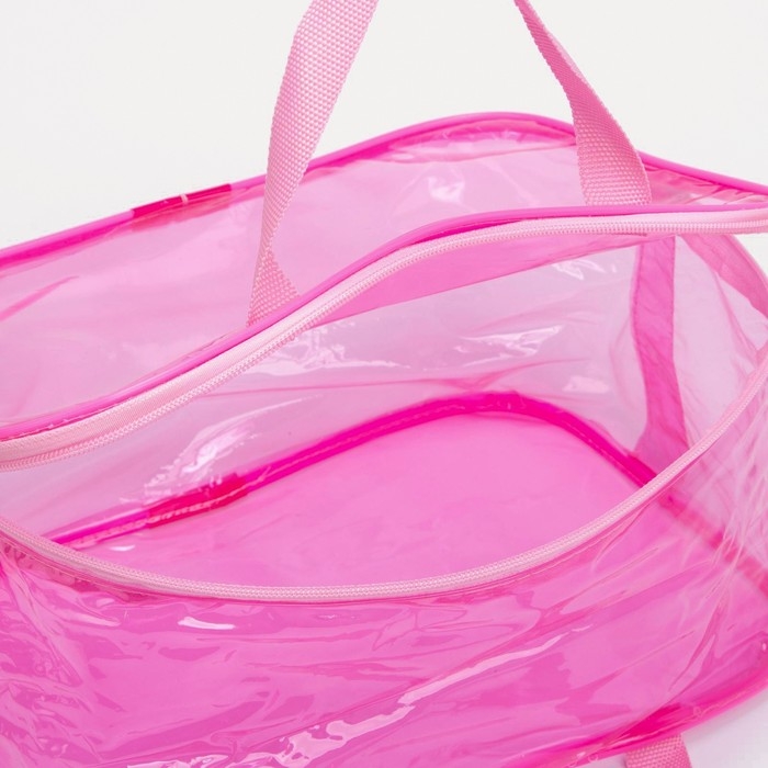 Косметичка на молнии, с ручками, цвет розовый Косметичка на молнии, с ручками, цвет розовый