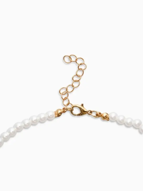 Кулон на жемчужной нитке &laquo;Вишня&raquo;, цветной