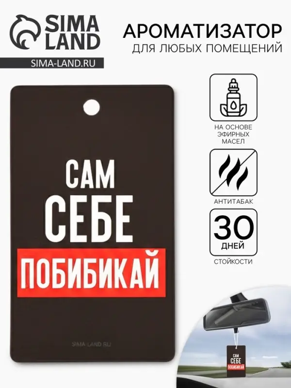 Ароматизатор в машину &laquo;Сам себе побибикай&raquo;, аромат антитабак