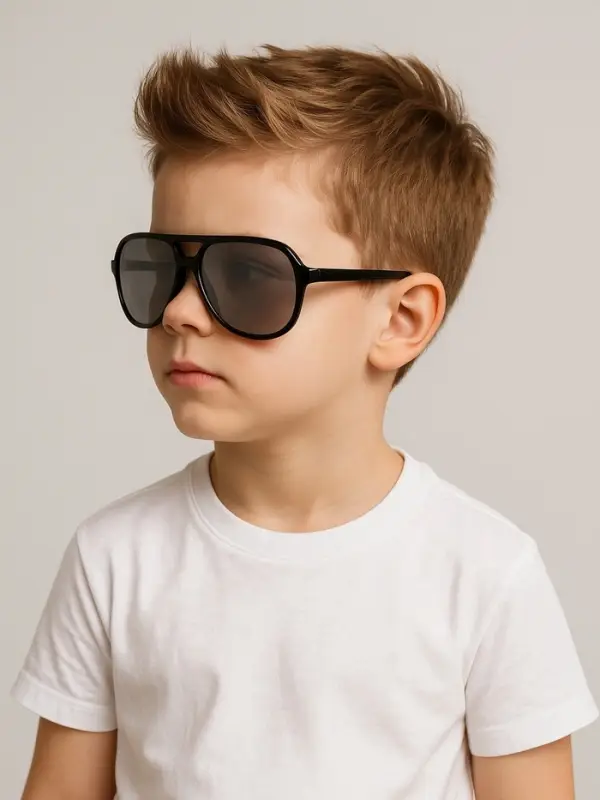 Очки солнцезащитные детские OneSun, UV 400, 13&times;4.5&times;12.5 см, чёрные