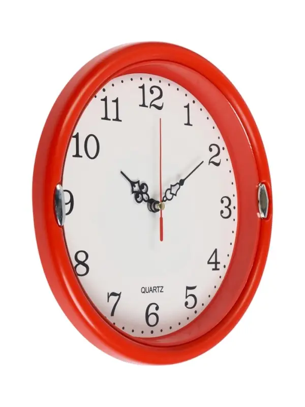 Часы настенные интерьерные &laquo;Соломон&raquo;, плавный ход, d=23 см, красные
