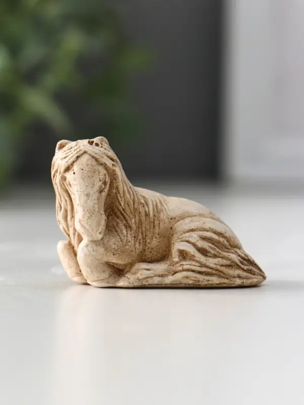 Фигура Нэцкэ «Лошадь №1», 3.5×4.5×3 см, слоновая кость