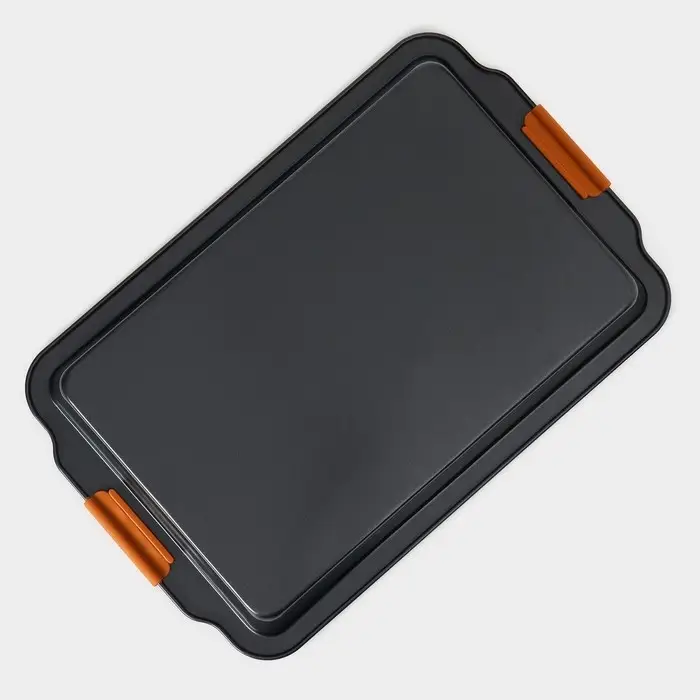 Противень для выпечки Magistro French Bakery, 47&times;30&times;5 см, антипригарное покрытие, чёрный