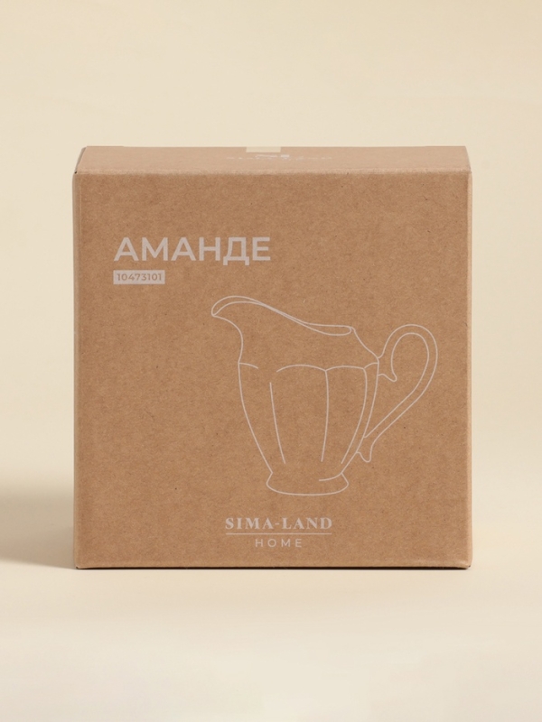 Молочник SL Home «Аманде», 14×8,7×12,5 см, фарфор, белый Молочник SL Home «Аманде», 14×8,7×12,5 см, фарфор, белый